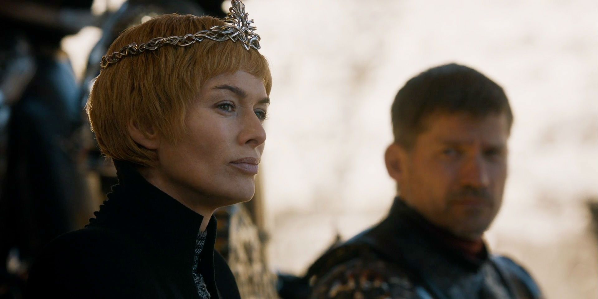Cersei is plotting new scheme in a scene from Game of Thrones.