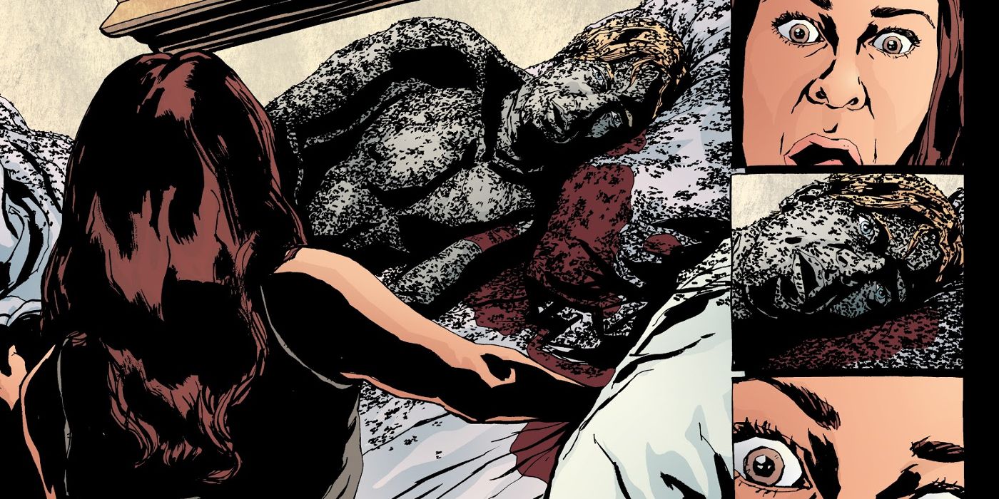 Jessica Jones seemingly wakes up to Scott Lang's dead body in Alias #26