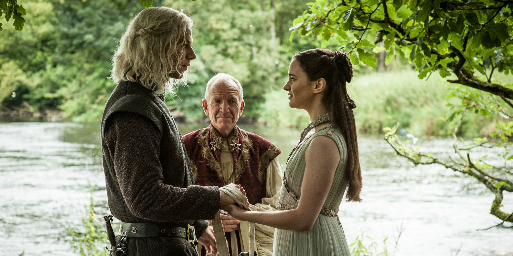 Rhaegar and Lyanna secretely getting married in Game of Thrones