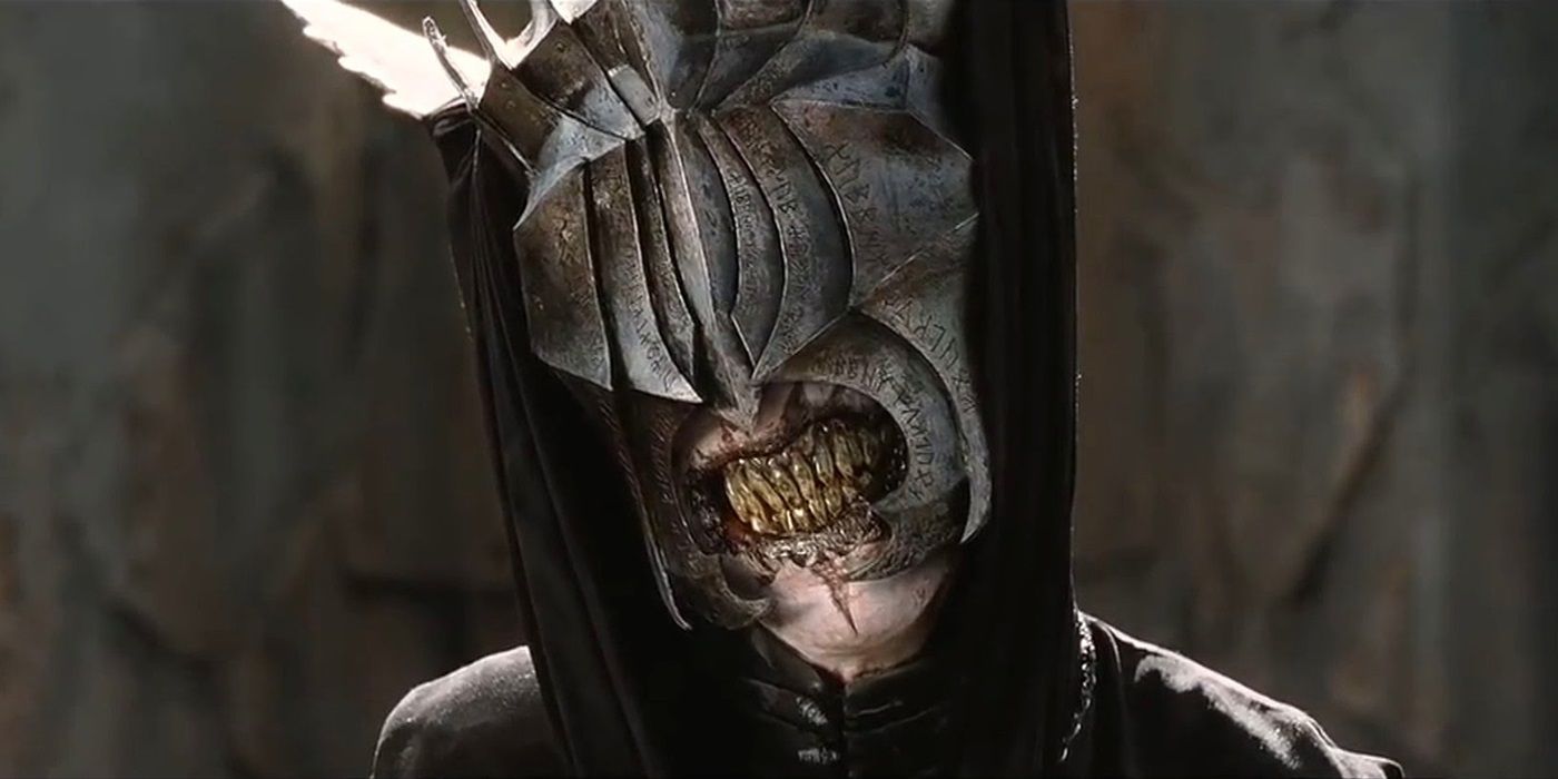A closeup of the mouth of sauron.