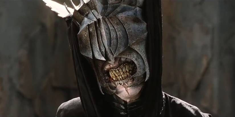 The Mouth of Sauron grimaces in The Lord of the Rings.