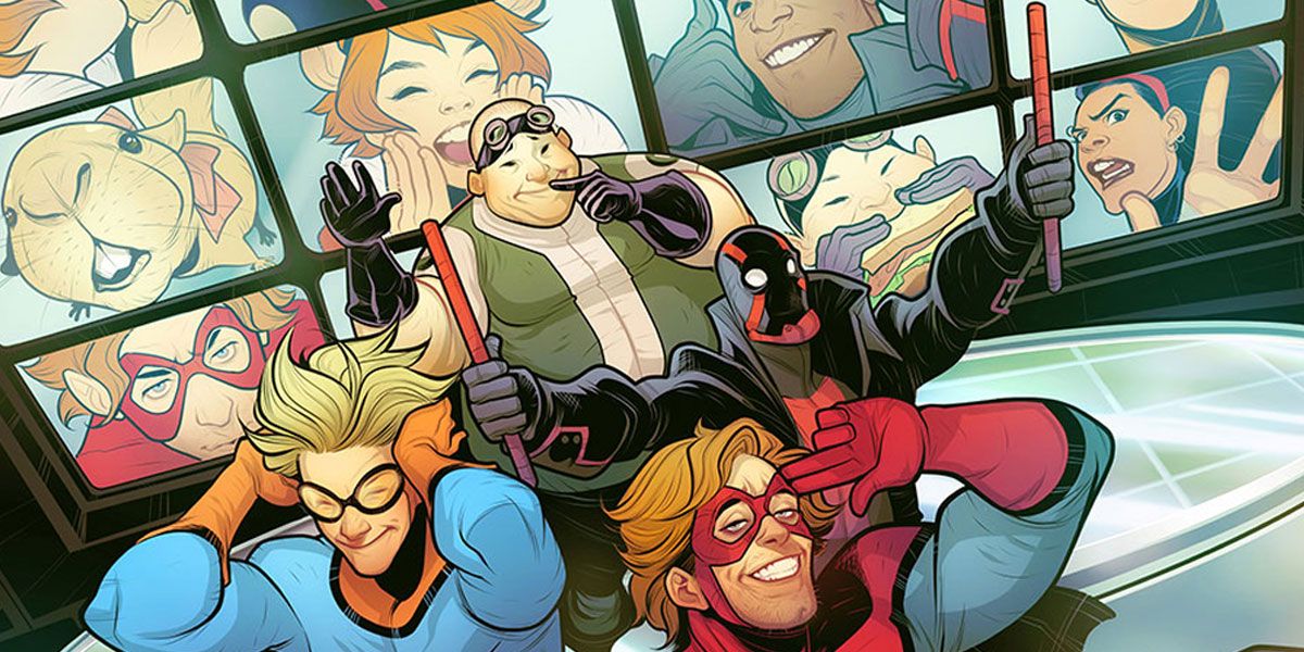 The Marvel comics cast of the New Warriors Reality Show