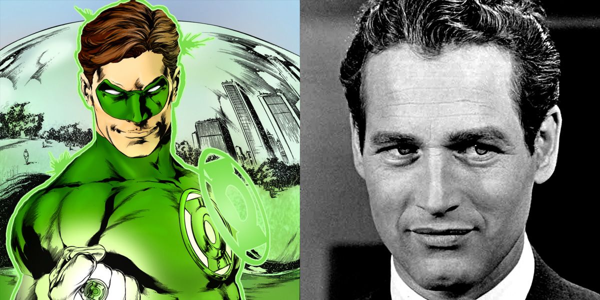 Green Lantern and Paul Newman