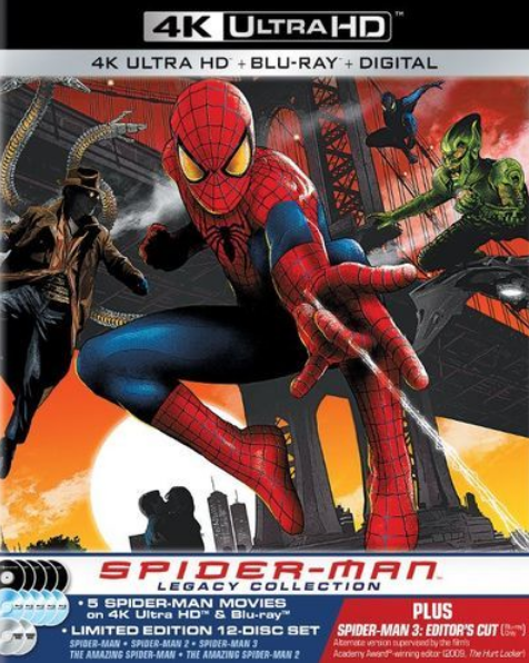 spider man legacy collection blu ray