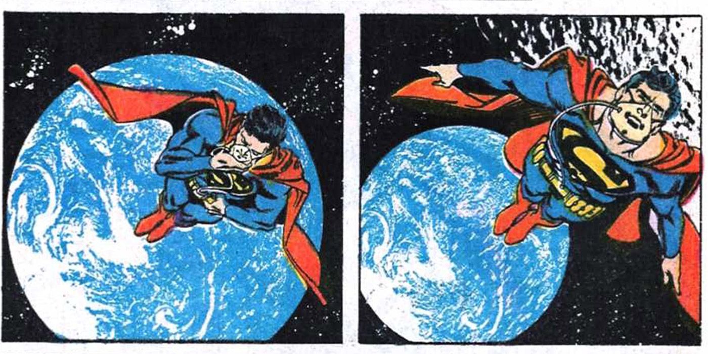 Superman Breathing in Space