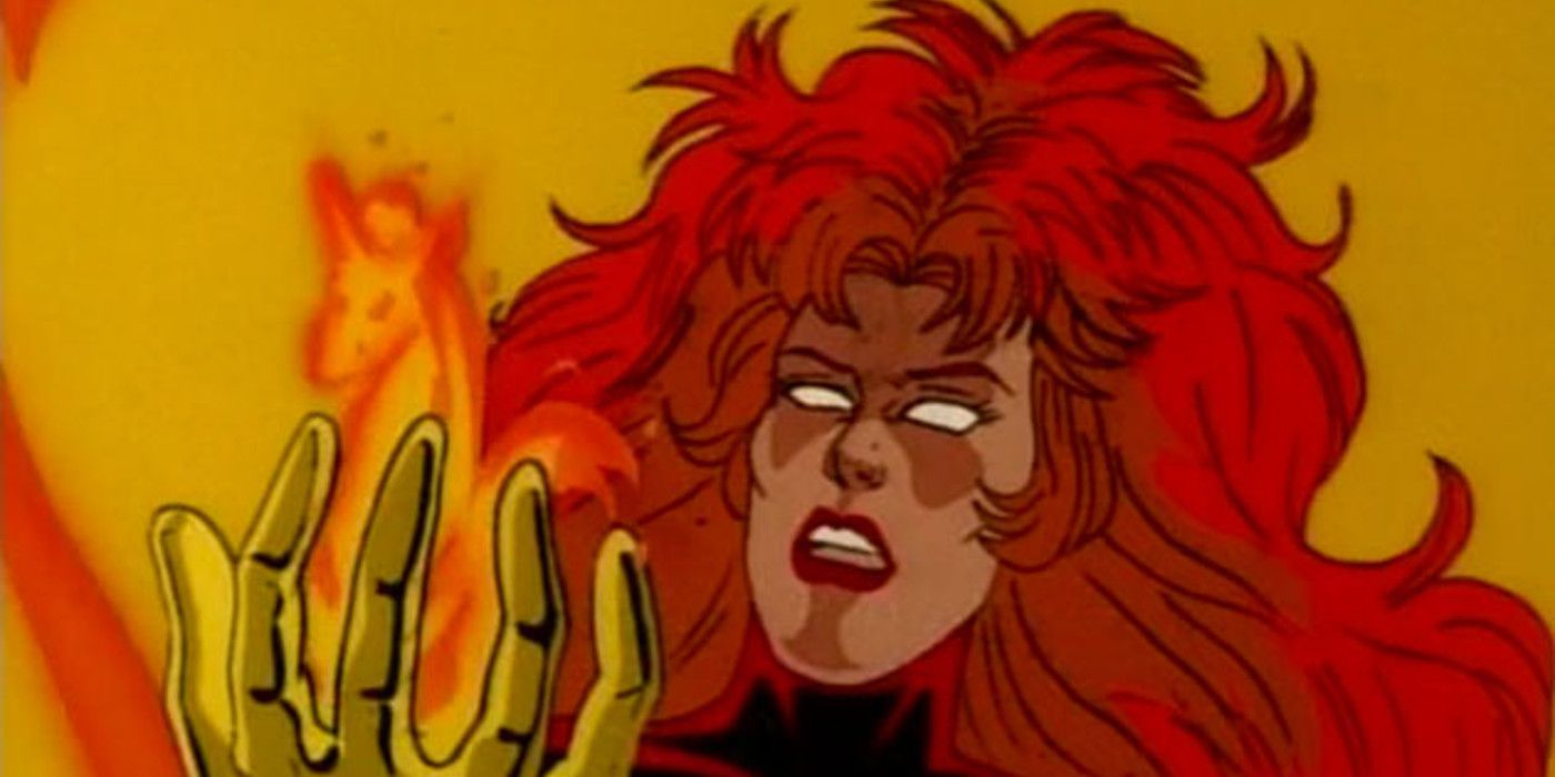 Phoenix creates a fire horse in the X-Men Animated Series