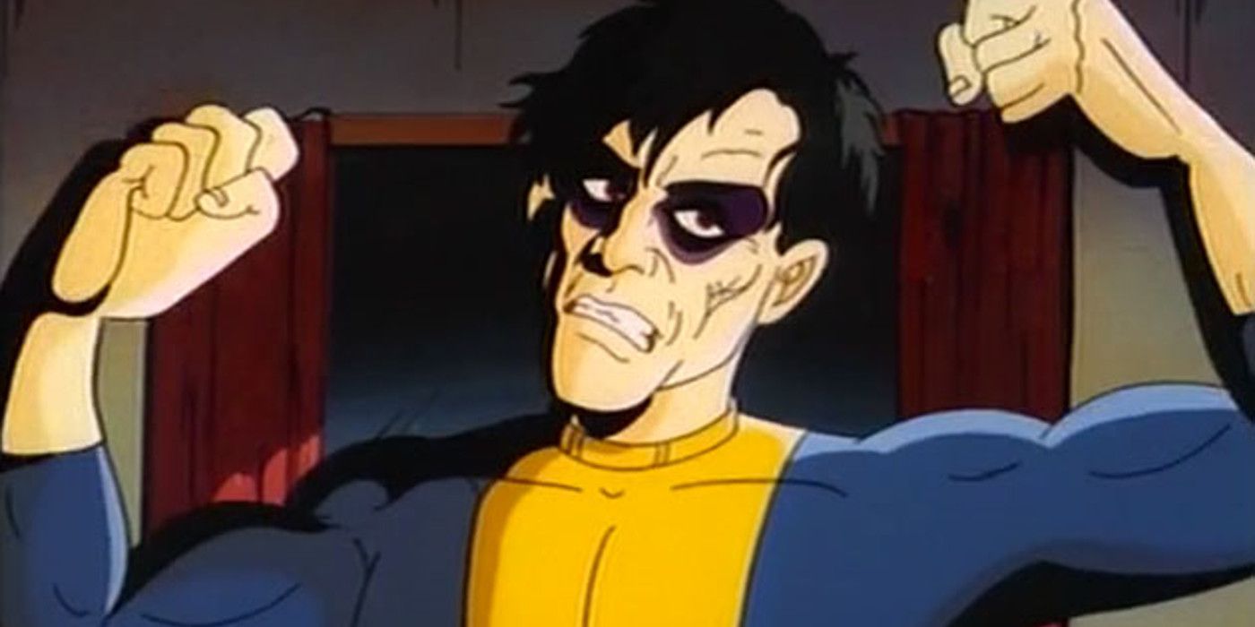 Morph levantando os braços em X-Men The Animated Series