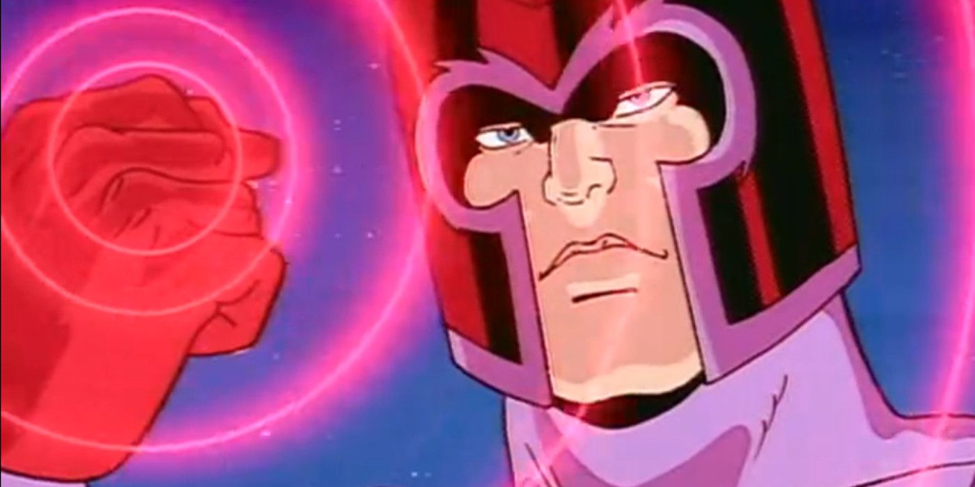 Magneto uses his powers in the animated series 'X-Men'