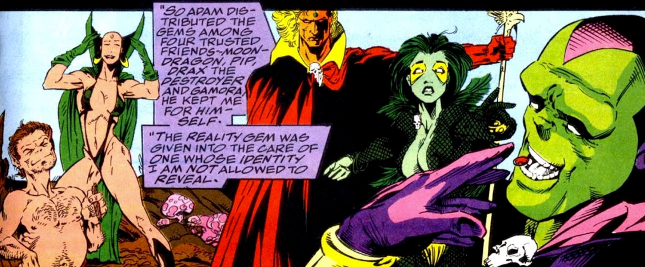 Adam Warlock Gave The Reality Gem To A Mysterious Individual In Warlock Chronicles Issue 1
