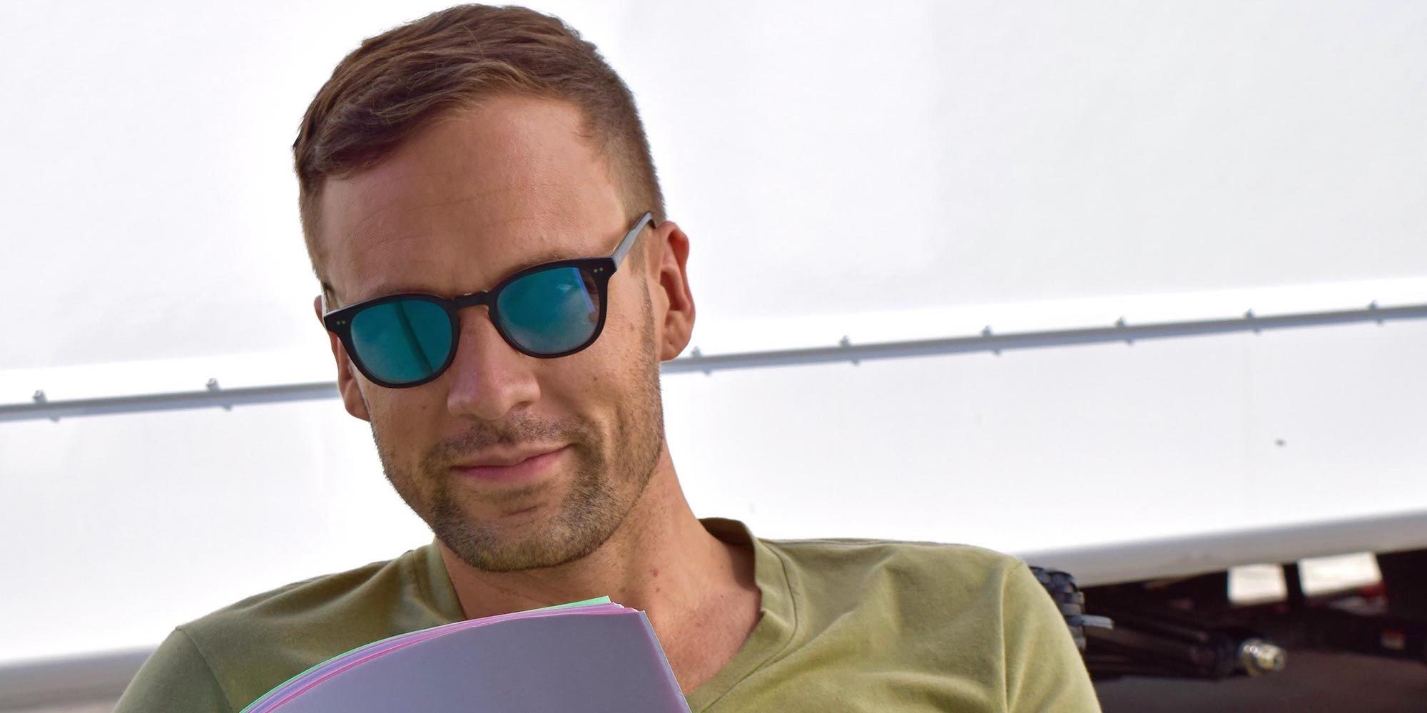 Agents of SHIELD Nick Blood On Set Cropped