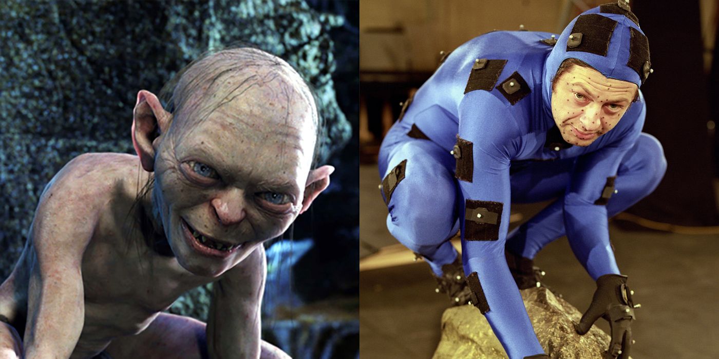 Andy Serkis as Gollum Lord of the Rings Motion Capture CGI Suit