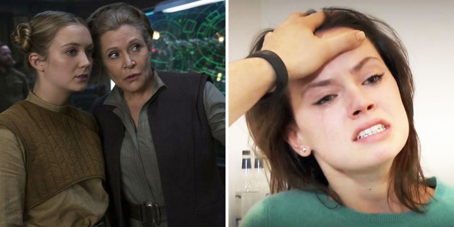 Billie Carrie Fisher Leia Daisy Ridley Rey The Force Awakens Star Wars