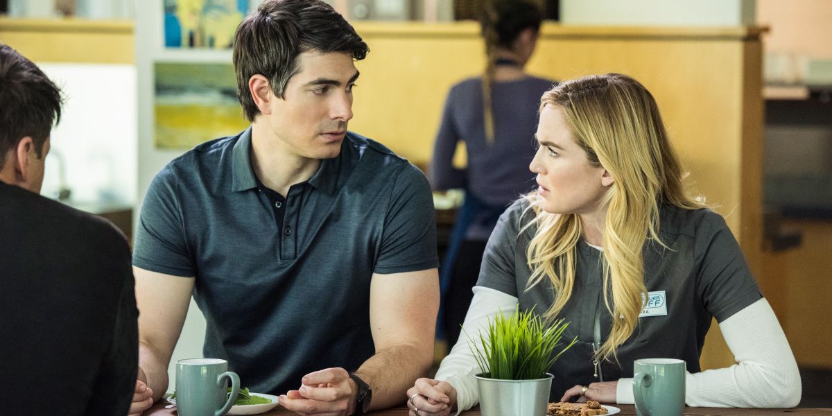 Brandon Routh and Caity Lotz DC's Legends of Tomorrow Season 3