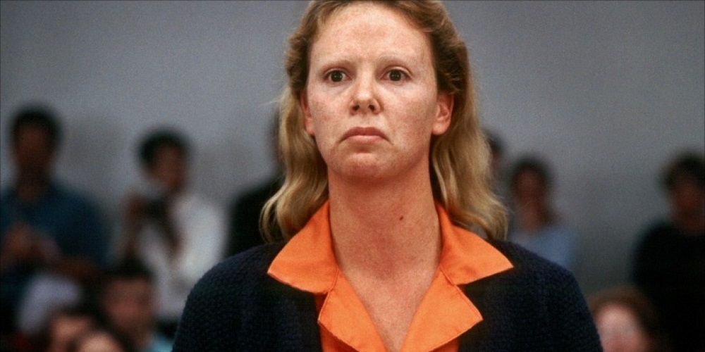 Aileen Wuornos at court in Monster