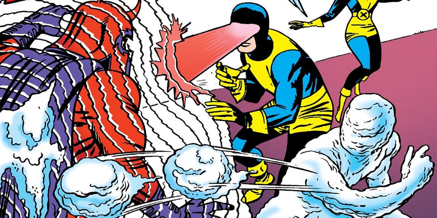 The first X-Men team attack Magneto on 1963's X-Men #1 cover.