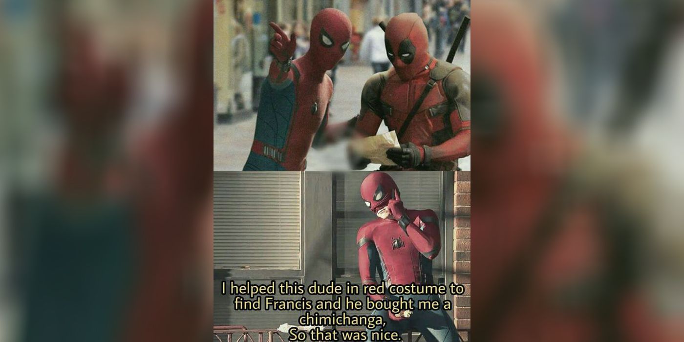 Deadpool Spider-Man Homecoming meme