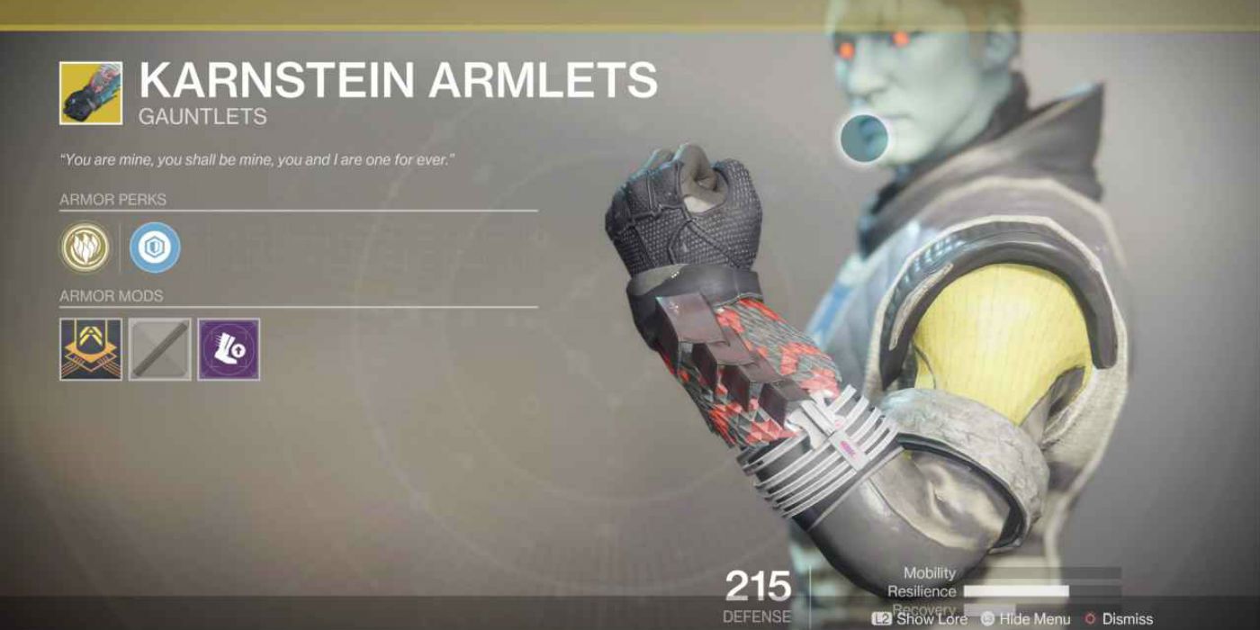 Destiny 2 Best Exotic Armor Karnstein Armlets