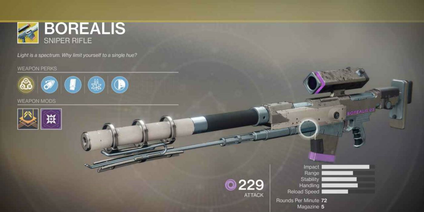Destiny 2 Best Exotic Weapons Borealis Sniper Rifle