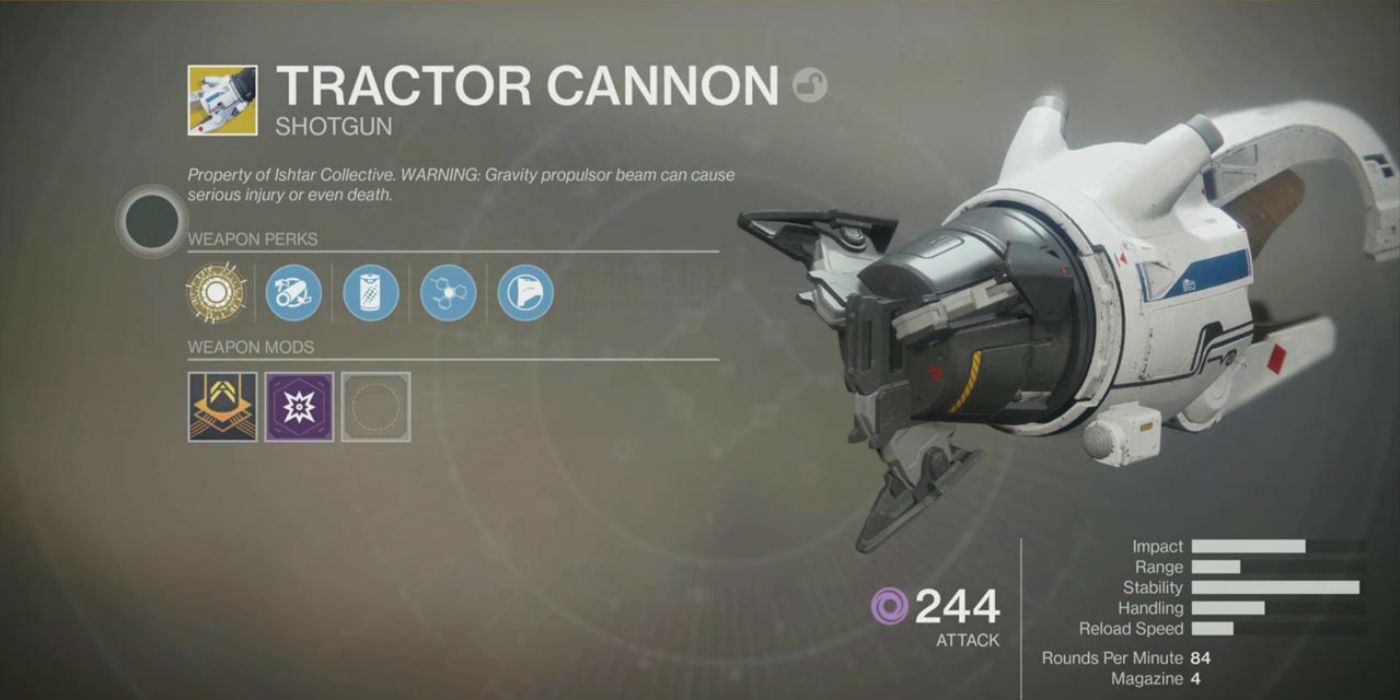 Destiny 2 Best Exotic Weapons Tractor Cannon Shotgun