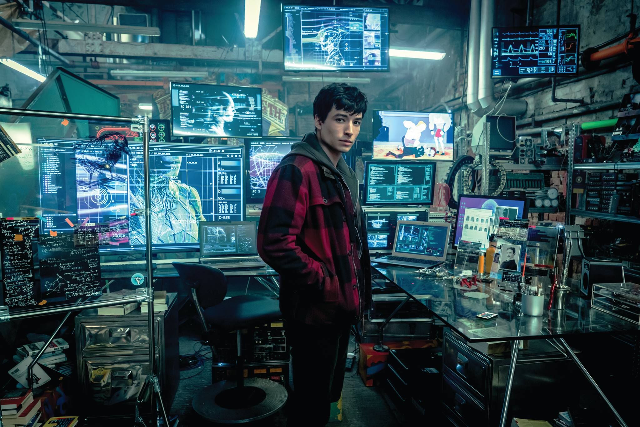 Ezra Miller as Barry Allen in Justice League