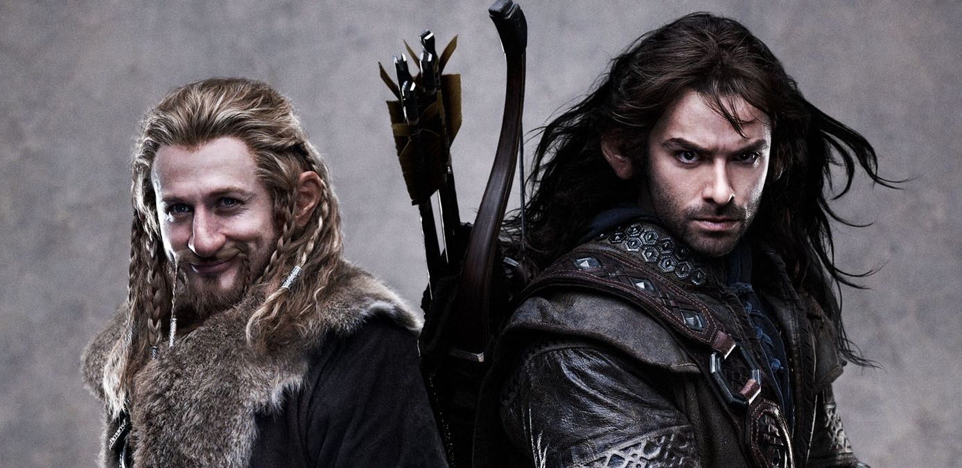 Fili and Kili on a poster together for The Hobbit