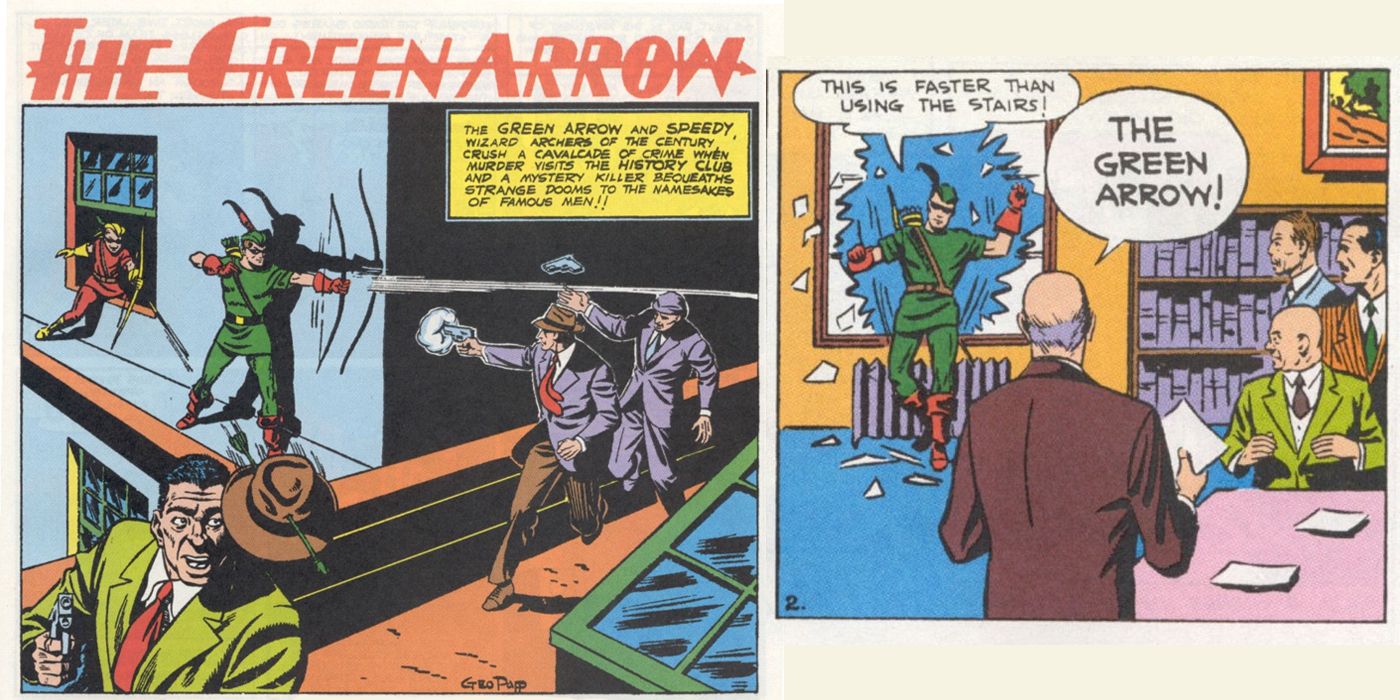 Green Arrow in Golden Age comic book