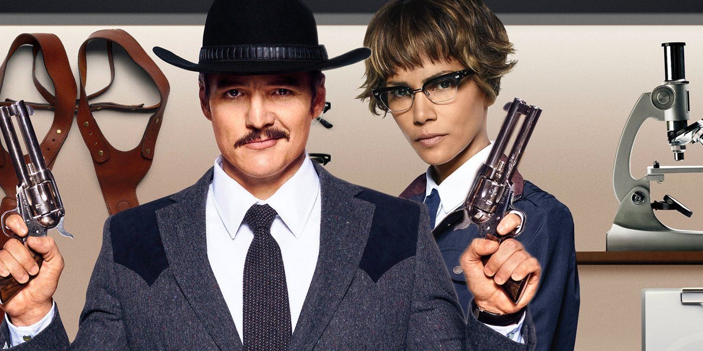 Halle Berry and Pedro Pascal in Kingsman 2