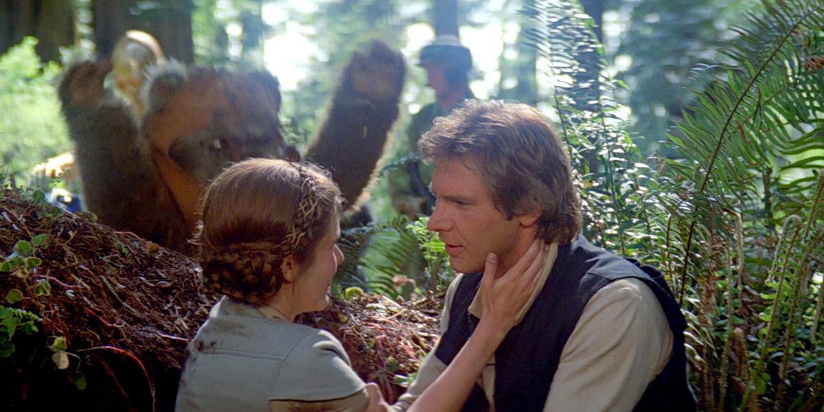 Han and Leia on Endor