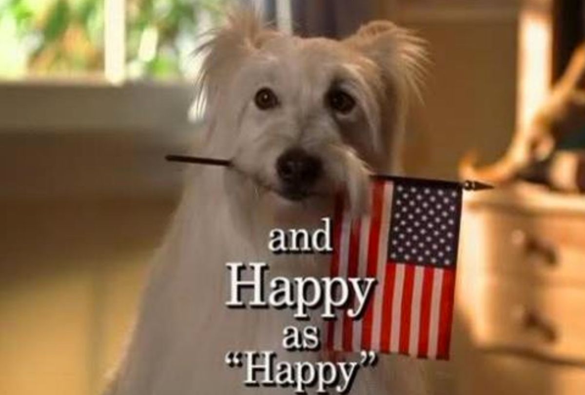Happy the dog in the 7th Heaven opening credits
