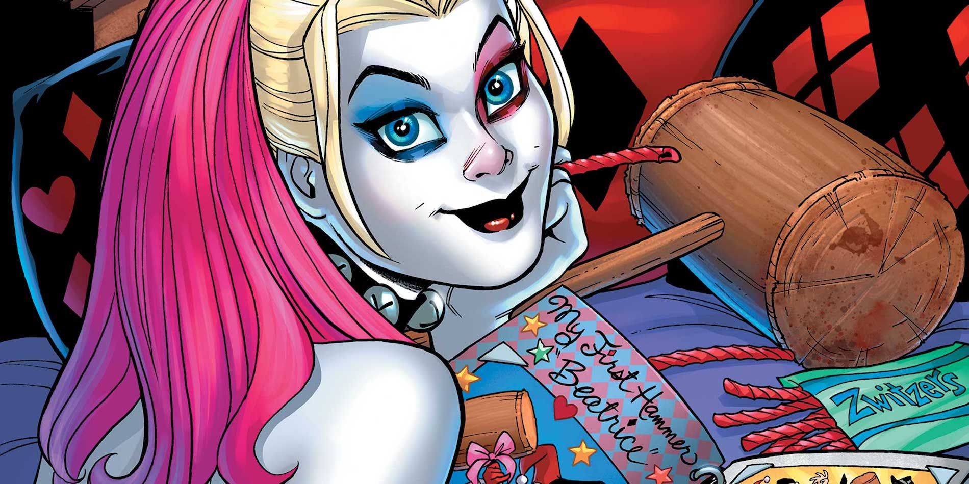 Harley Quinn smiling in DC Comics