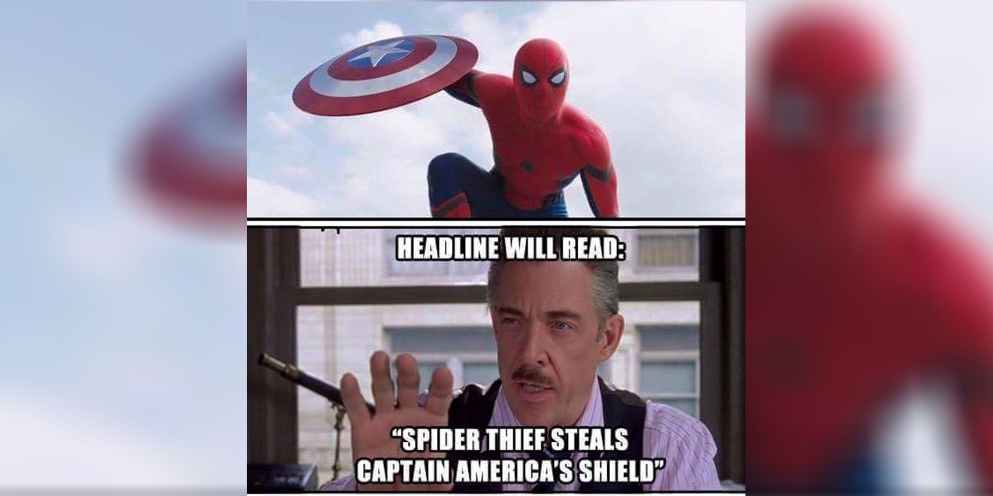 J Jonah Jameson Captain America Civil War Spider-Man meme