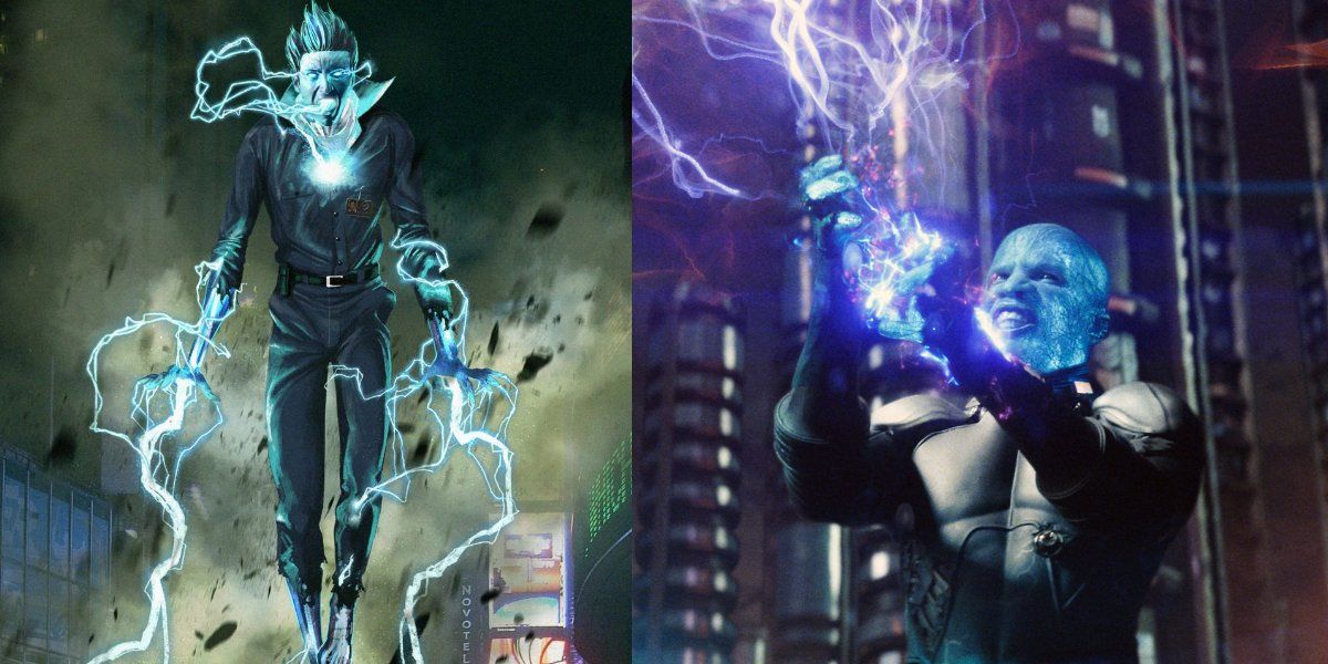 Jamie Foxx Electro Amazing Spider-Man 2 Marvel concept art