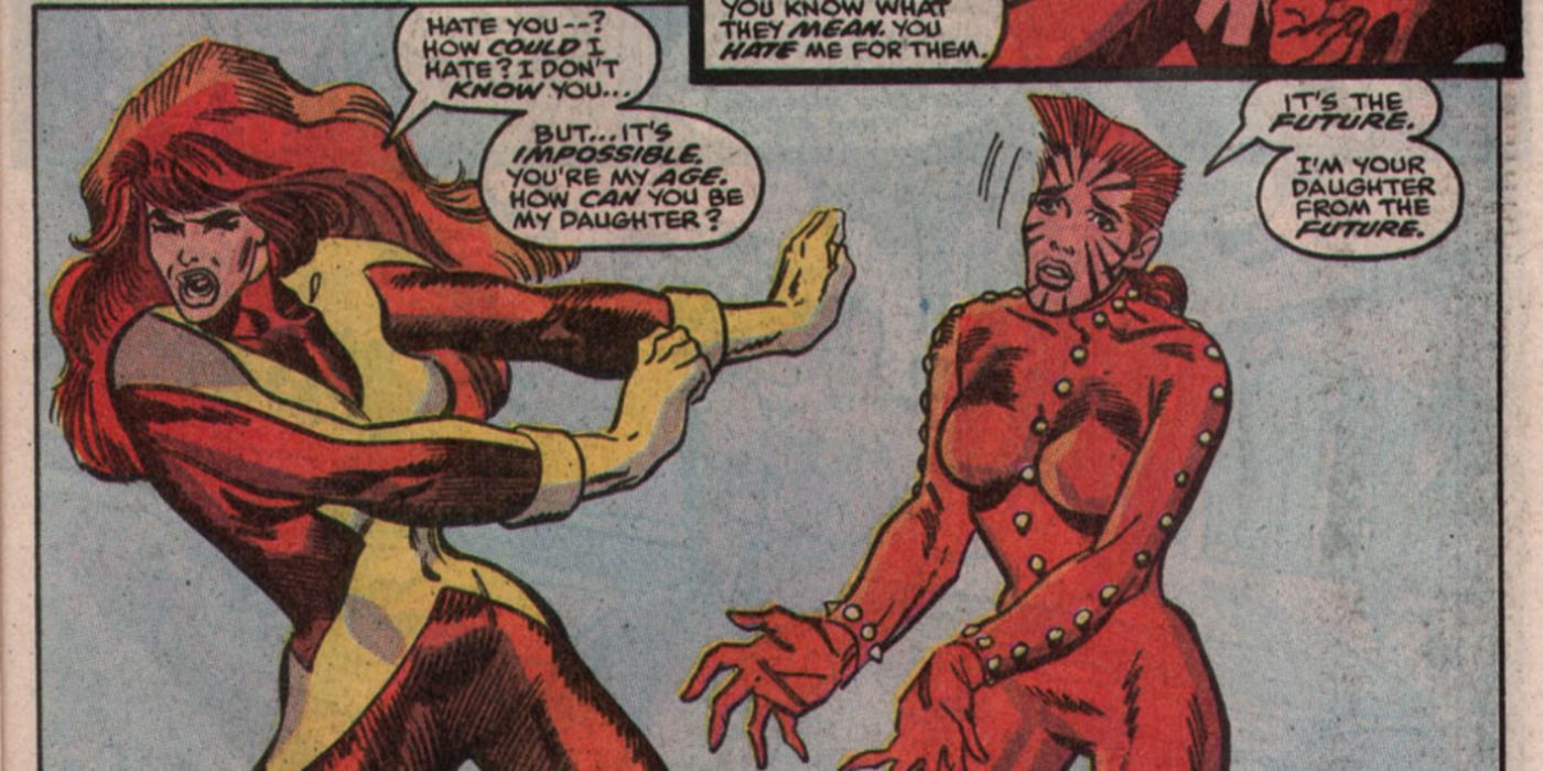 Jean Grey meets Rachel Summers for the first time in Marvel comics.
