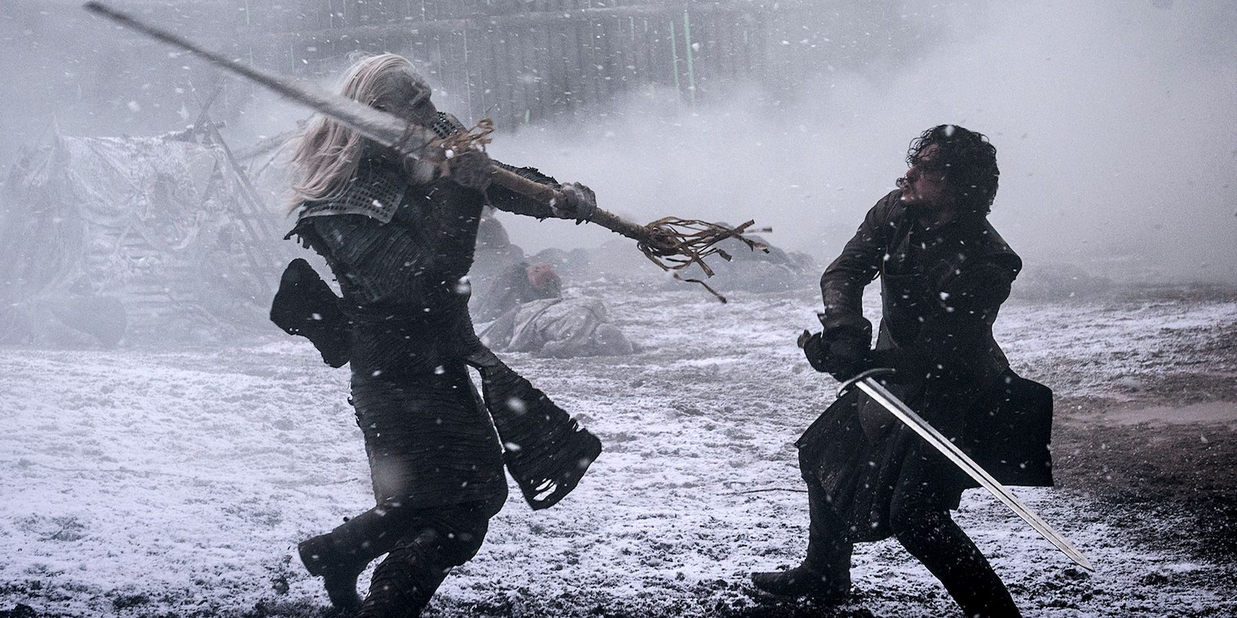 Jon Snow Fights White Walker in Hardhome Episode of Game of Thrones