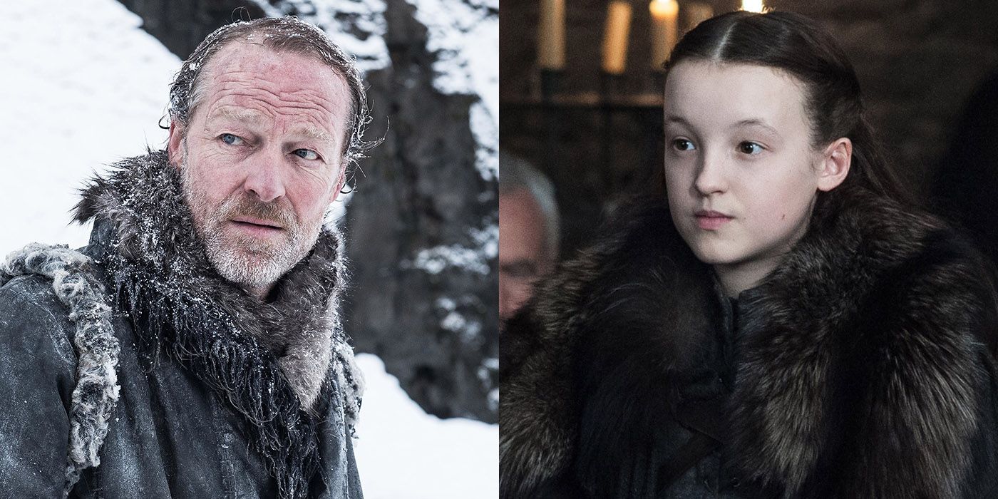Jorah Mormont and Lyanna Mormont from Game of Thrones