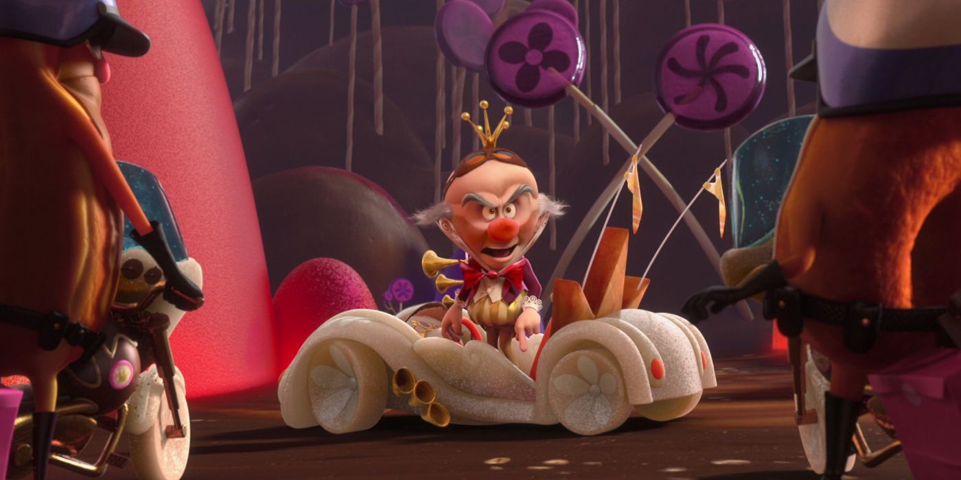 King Candy in Wreck-It Ralph standing in his car