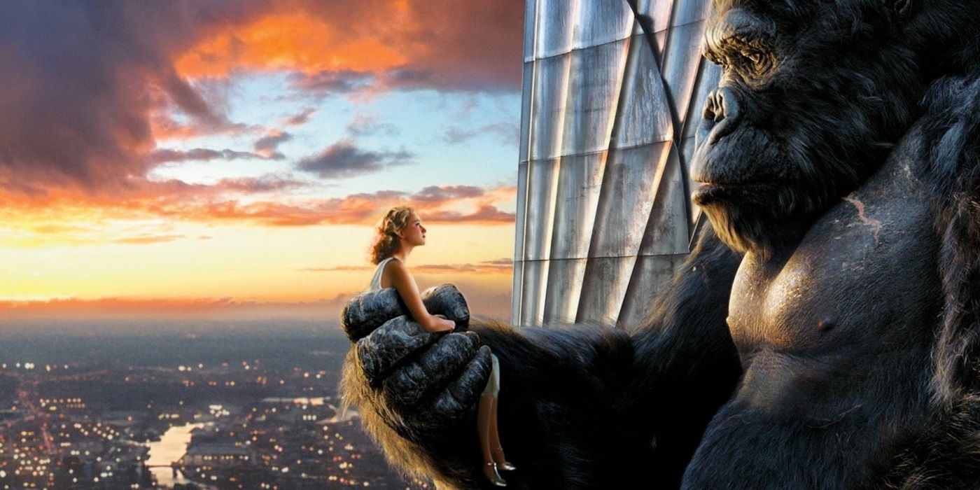King Kong holding Naomi Watts in King Kong