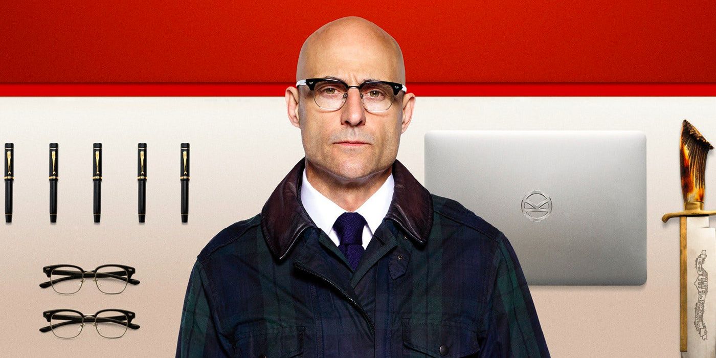 Mark Strong as Merlin in Kingsman The Golden Circle