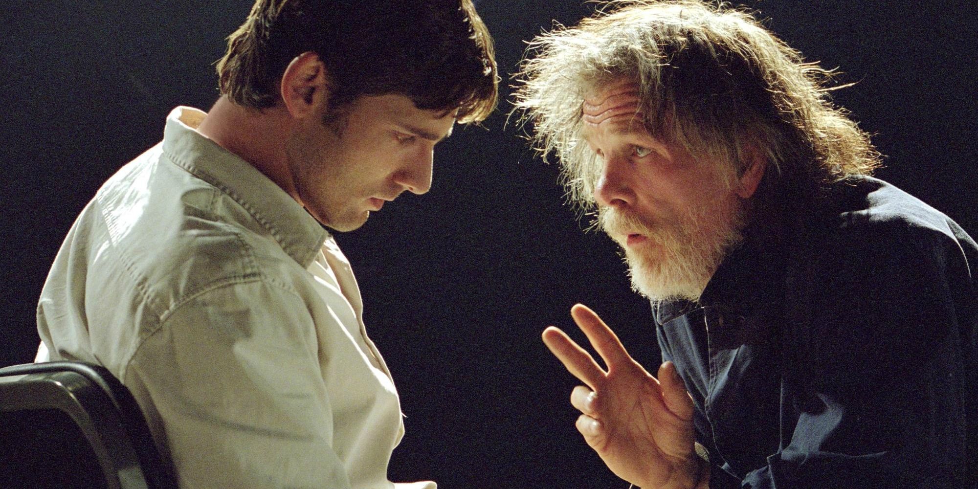 Nick Nolte and Eric Bana as David and Bruce Banner talking in the climax of Hulk 2003
