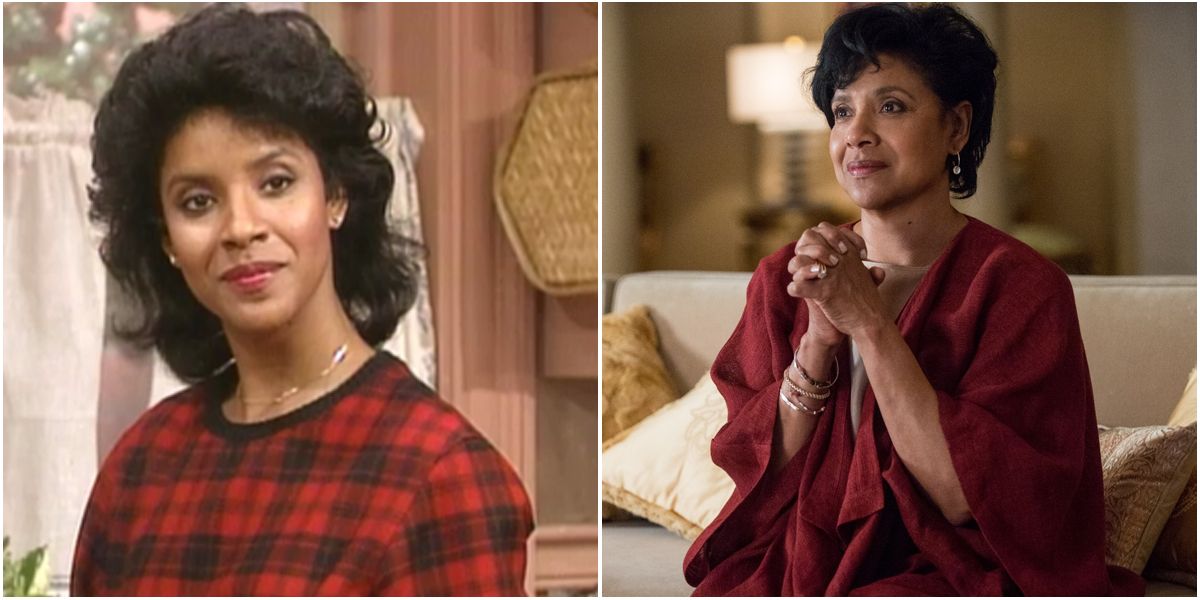 Phylicia Rashad as Clair Huxtable in The Cosby Show Then and Now