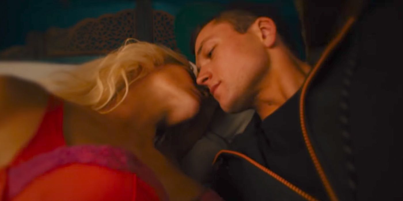 Poppy Delevingne and Taron Egerton in Kingsman 2 The Golden Circle