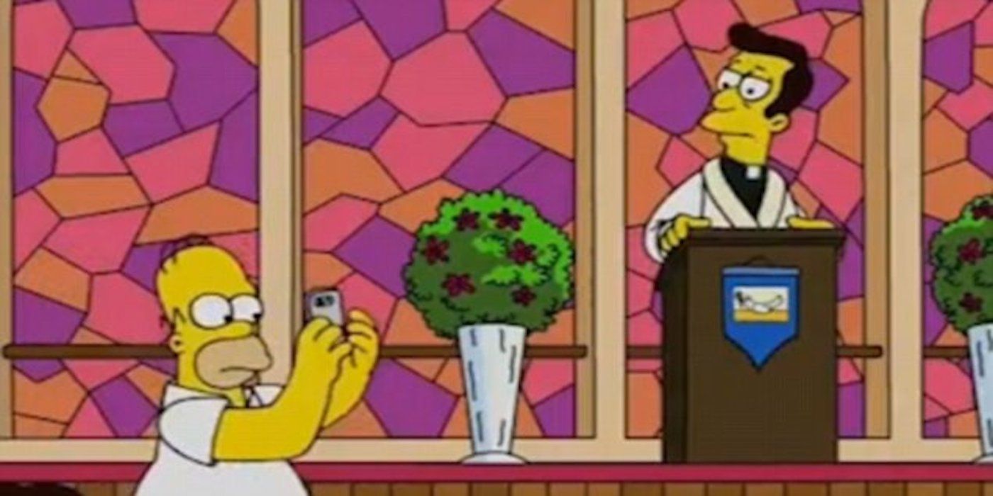 Simpsons Homer Church Peekimon Get