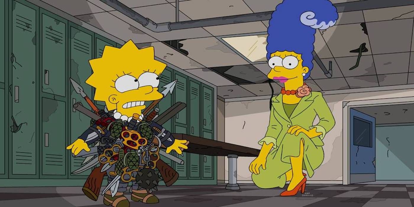 Simpsons Treehouse of Horror XXVII Lisa Marge Many Weapons