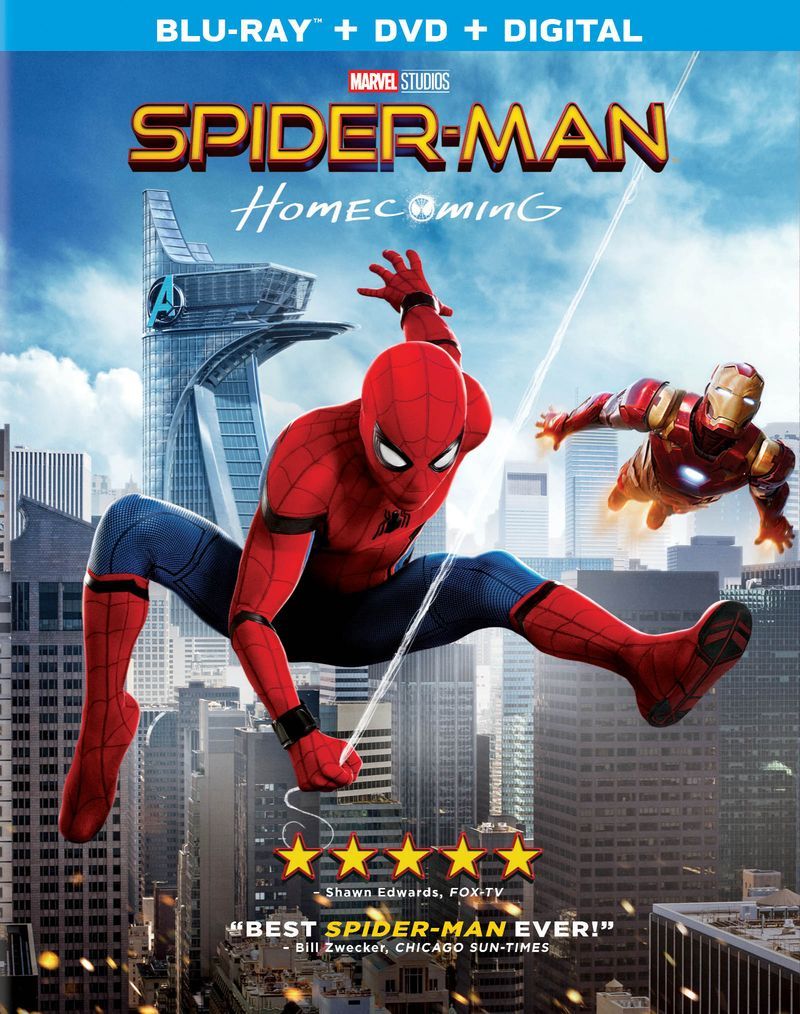 Spider-Man Homecoming Blu-ray