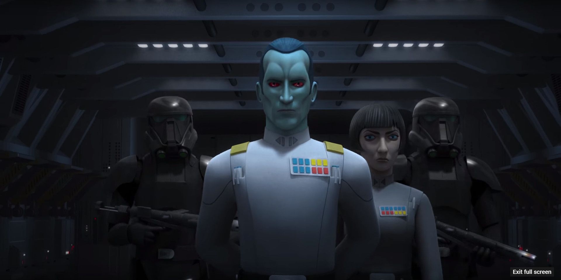 Thrawn and Governor Pryce in Star Wars Rebels