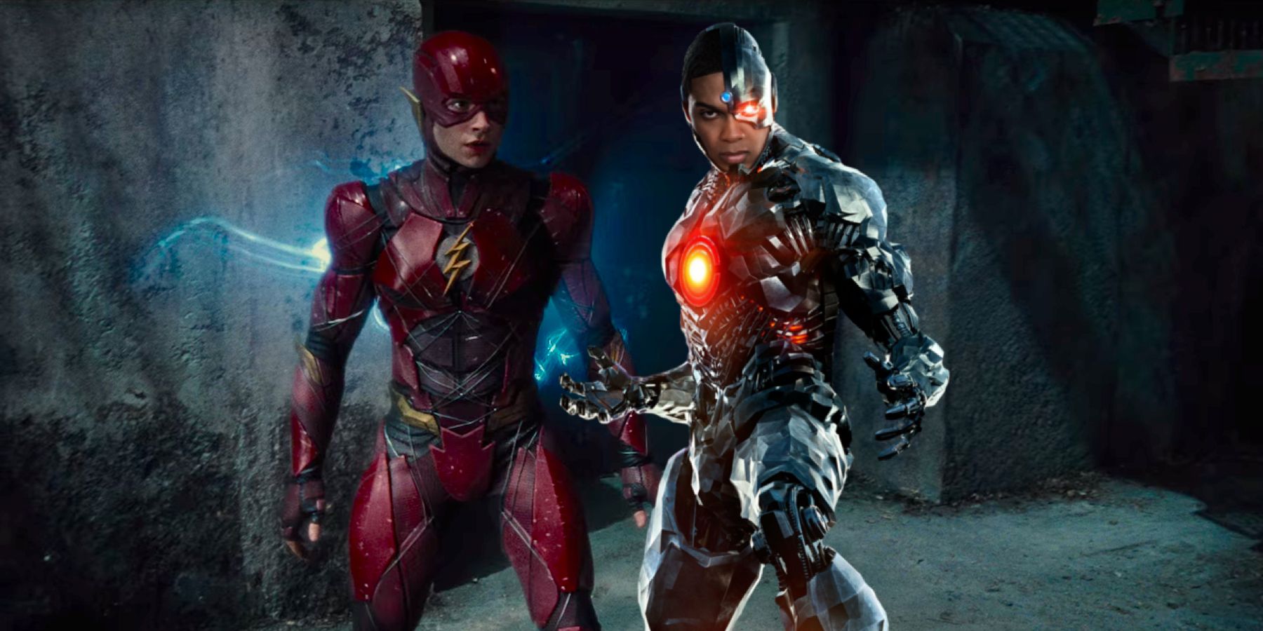 The Flash and Cyborg in Justice League