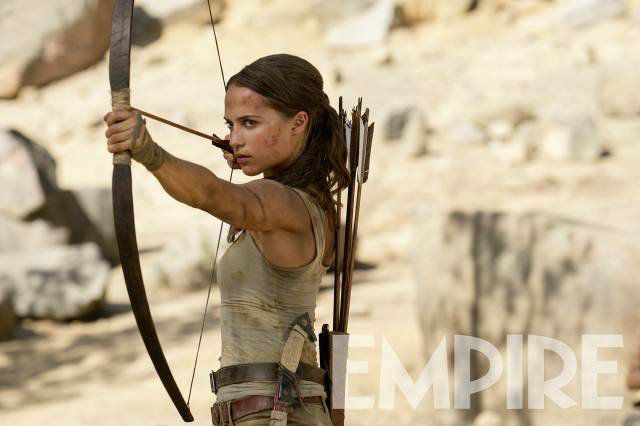 Lara Croft Readies an Arrow in New Tomb Raider Image