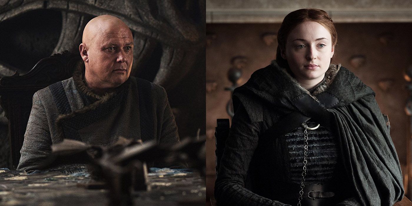 Varys and Sansa Stark from Game of Thrones
