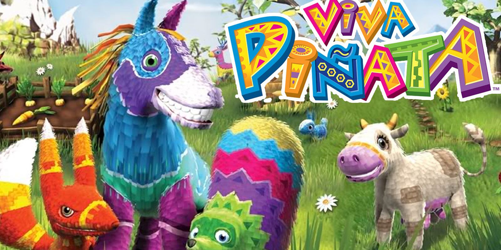 Piñata animals look on from Viva Pinata 