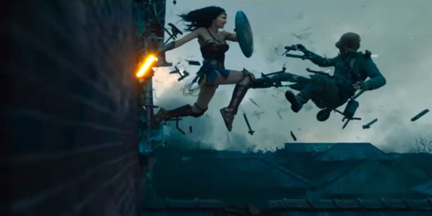 Wonder Woman with lightsaber from Star Wars Mash-Up Video